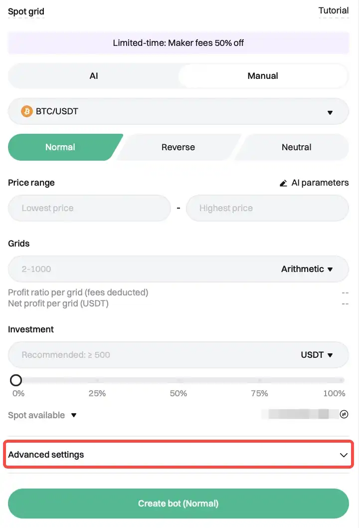 Khóa học cấp tốc về Lưới Spot: Cách thức hoạt động, thời điểm sử dụng và cách sử dụng Bot Lưới Spot trên Bitget image 4