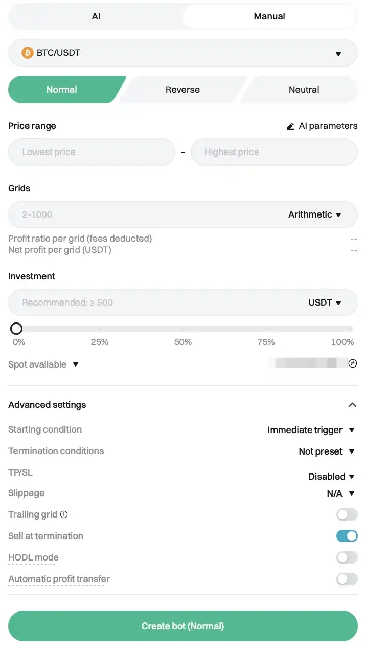 Khóa học cấp tốc về Lưới Spot: Cách thức hoạt động, thời điểm sử dụng và cách sử dụng Bot Lưới Spot trên Bitget image 5